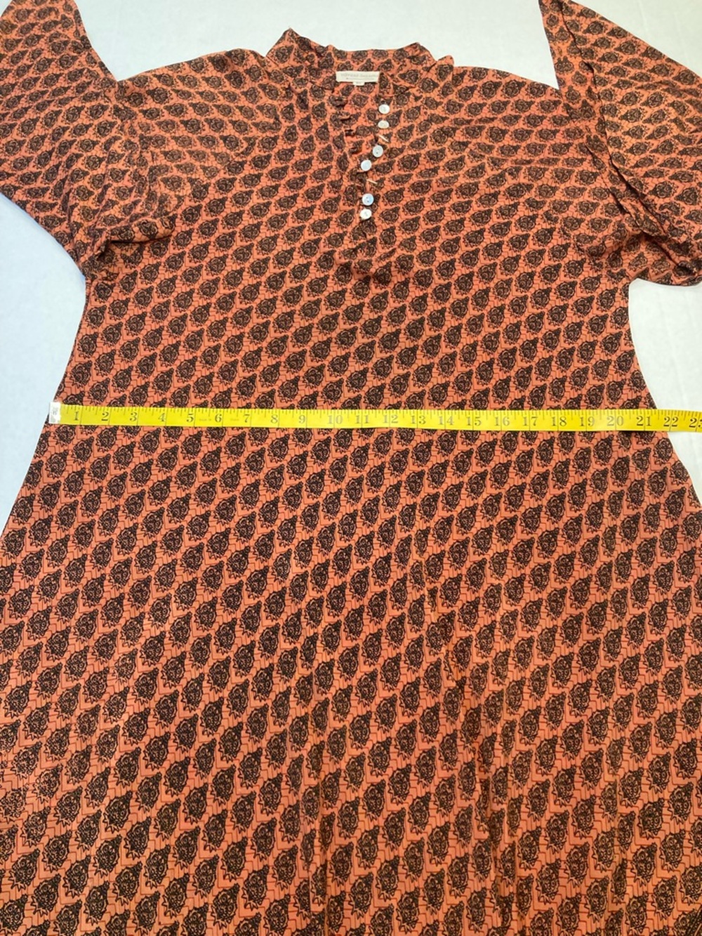 Boho Maxi Dress in Rust Pattern - Picture 7 of 9